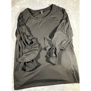 Women’s size Small Banana Republic bell sleeve top black